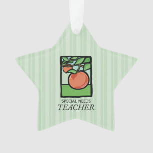 Special Needs Teacher Thank You, Apple Ornament