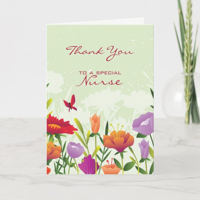 Special Nurse Thank You Card (Front)