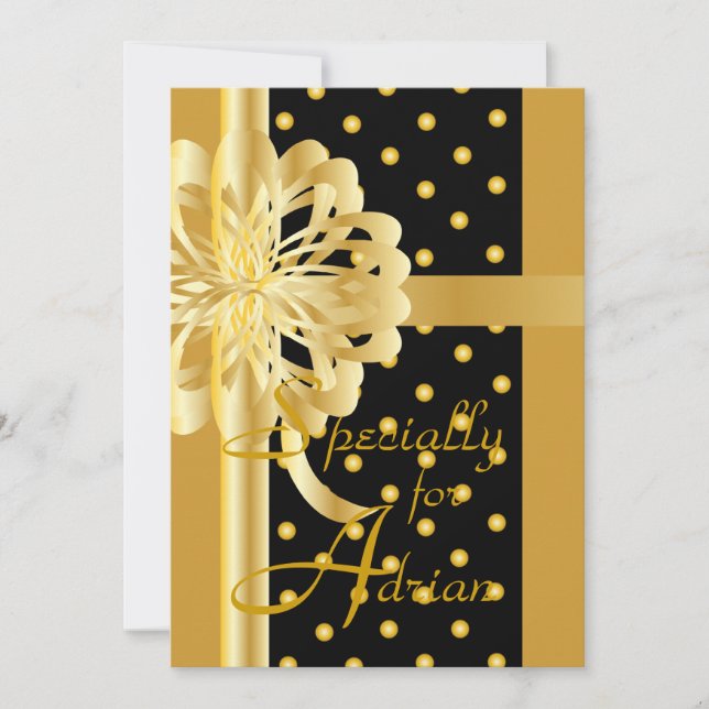 Special Ocassion Greeting Card-Customise Invitation (Front)