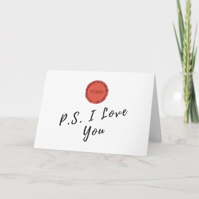 Special Occasion Card - PS I Love You (Front)