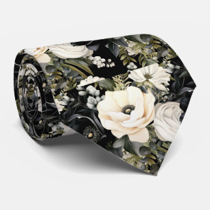 Special Occasion Floral Neck Tie Modern & Formal