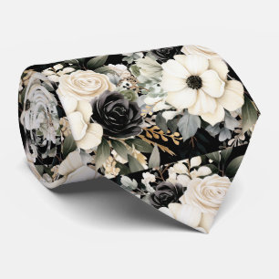 Special Occasion Floral Neck Tie Modern & Formal