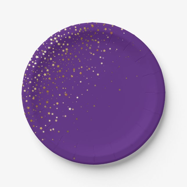 Special Occasion Holiday Petite Stars Paper Plates (Front)
