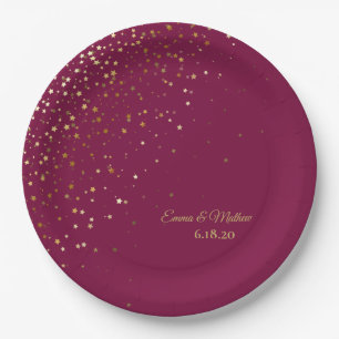 Special Occasion Personalised Petite Stars Paper Plate