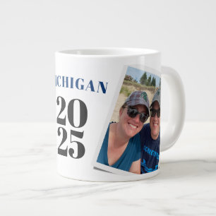 Special Occasion Vacation Family Reunion Photo Large Coffee Mug