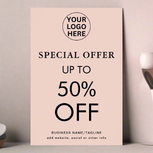 Special Offer l Blush Pink Final Sale Discount  Poster