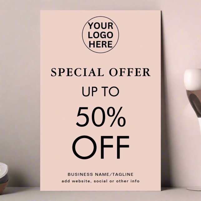 Special Offer l Blush Pink Final Sale Discount  Poster (Creator Uploaded)