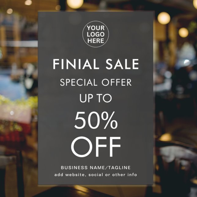  Special Offer l Discount Final Sale Business Logo Poster (Creator Uploaded)