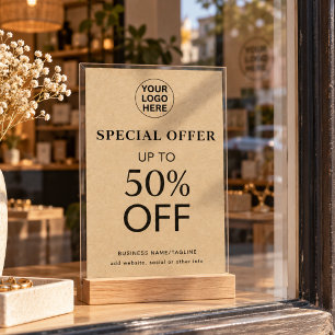  Special Offer l Rustic Kraft Final Sale Discount Poster