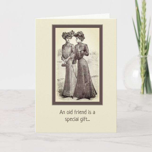Special Old Friends greeting card (Front)