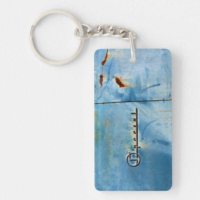 "Special" Old Rusty American Car Details Key Ring (Front)