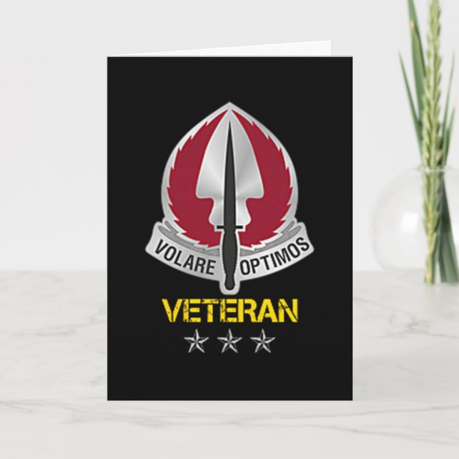 Special Operations Aviation Command Logo Veteran P Card (Front)