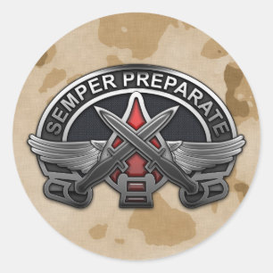 Special Operations Command  DUI Classic Round Sticker