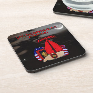 special operations command socom vets Cork Coaster