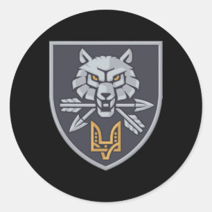 Special Operations Forces Command Ukraine Ukrainia Classic Round Sticker