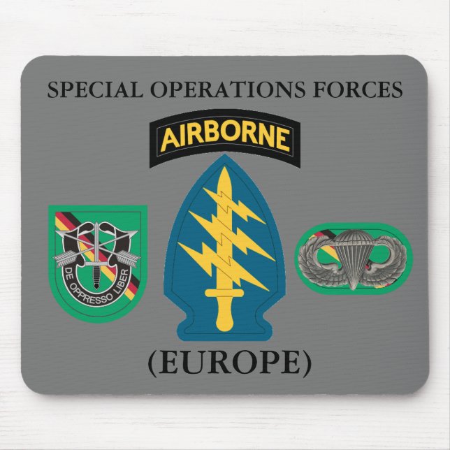 SPECIAL OPERATIONS FORCES (EUROPE) MOUSE PAD (Front)