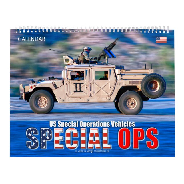 SPECIAL OPS - US Special Operations Vehicles Calendar (Cover)