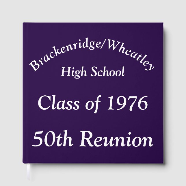 Special Order, 50th Class Reunion Guest Book (Front)