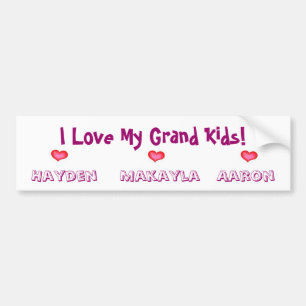 Special Order for Debbie/GrandKids Bumper Sticker