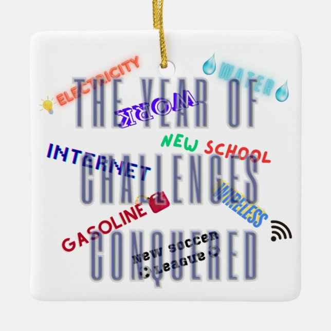 Special Order New Challenges Ornament (Front)