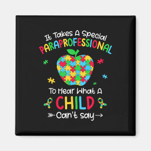 Special Paraprofessional Autism Awareness Teacher Magnet