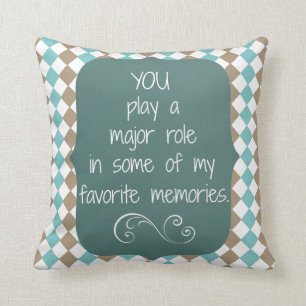 Special People and Favourite Memories Quote Cushion