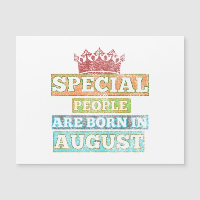 Special People Are Born In August- August Birthday (Front)