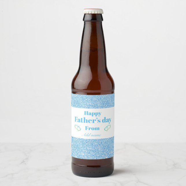 Special personalis father’s day beer bottle label (Front)