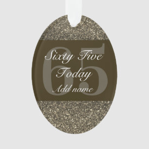 Special personalised birthday ornament gift 65th