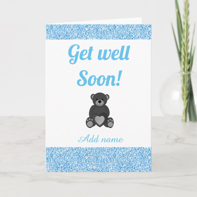 Special personalised get well soon card (Front)