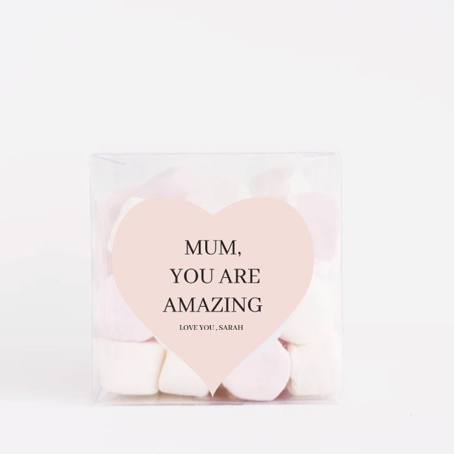 Special Personalised MUM You Are Amazing Gift Heart Sticker (Creator Uploaded)