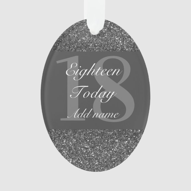 Special personalized birthday ornament gift 18th (Front)