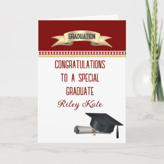 Special! Personalized graduation Card