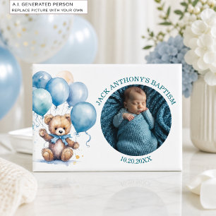 Special Photo Boy's Baptism Favour Magnet