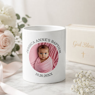 Special Photo Girl's Baptism Favour Coffee Mug
