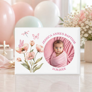 Special Photo Girl's Baptism Favour Magnet