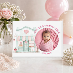 Special Photo Girl's Baptism Favour Magnet