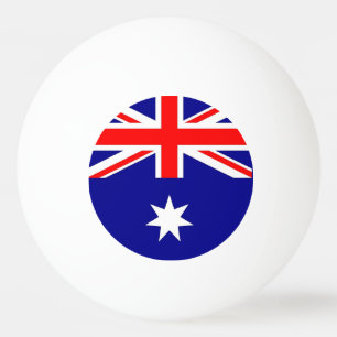 Special ping pong ball with Flag of Australia