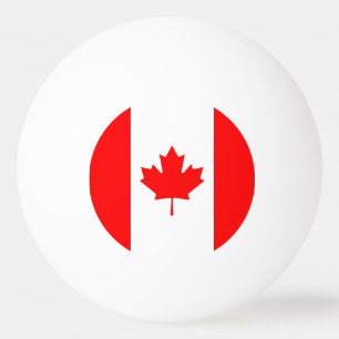 Special ping pong ball with Flag of Canada