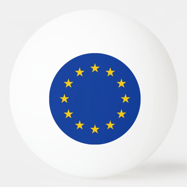 Special ping pong ball with Flag of European Union (Back)