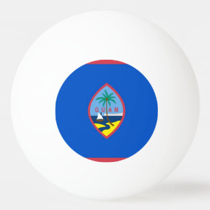 Special ping pong ball with Flag of Guam
