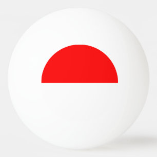 Special ping pong ball with Flag of Indonesia