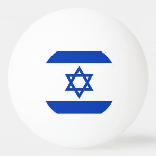 Special ping pong ball with Flag of Israel
