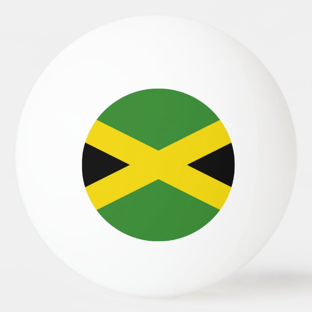Special ping pong ball with Flag of Jamaica (Back)