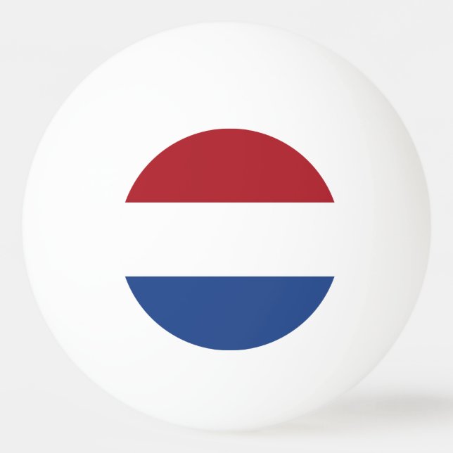 Special ping pong ball with Flag of Netherlands (Back)