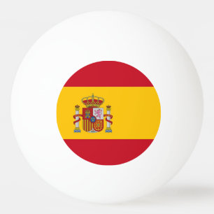 Special ping pong ball with Flag of Spain