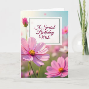 Special Pink Bloom Card