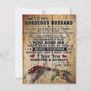 Special Present For Dad   To My Husband Letter   Invitation