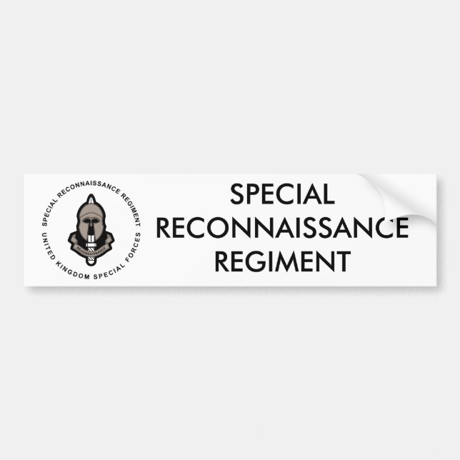 Special Reconnaissance Regiment Bumper Sticker (Front)