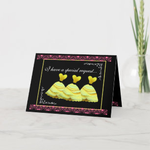 SPECIAL REQUEST - Wedding Invitation Yellow Gowns